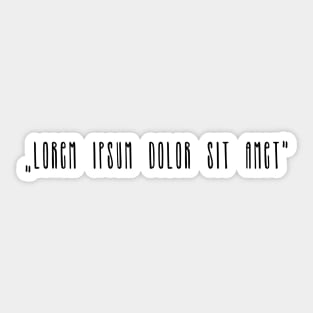 Lorem ipsum dolor sit met Sticker